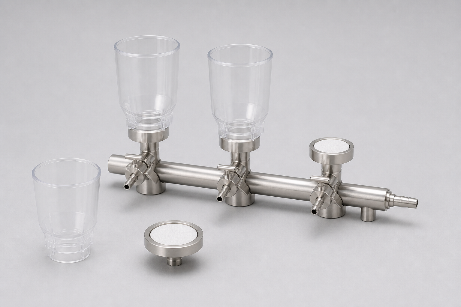 Filter funnels, holders and laboratory vacuum manifold product family