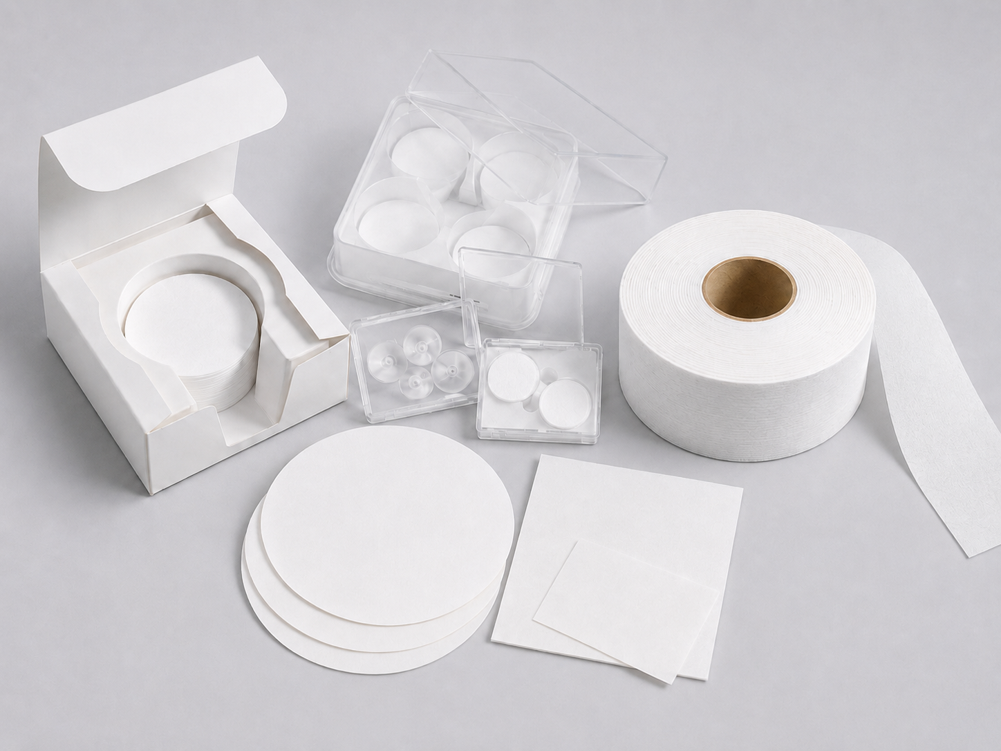 Glass and quartz microfiber depth-filter formats for laboratory filtration and monitoring